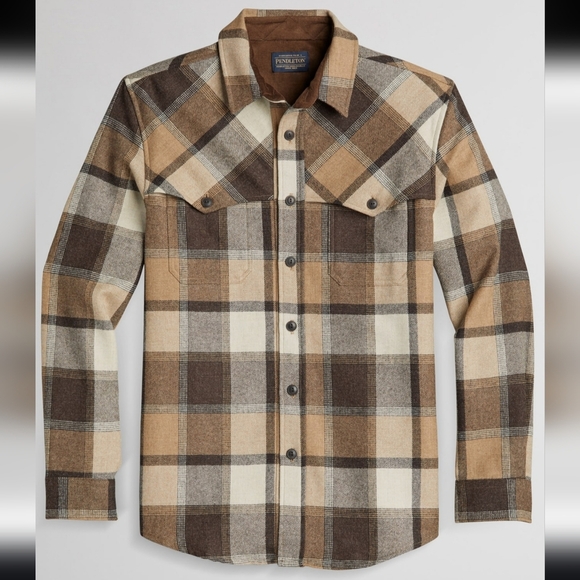 Pendleton virgin Wool Men's Weston Long SleeveButton-Down Western Shirt Sz M - Picture 9 of 11